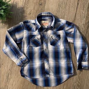 Boys Size Small Wrangle Snap Shirt